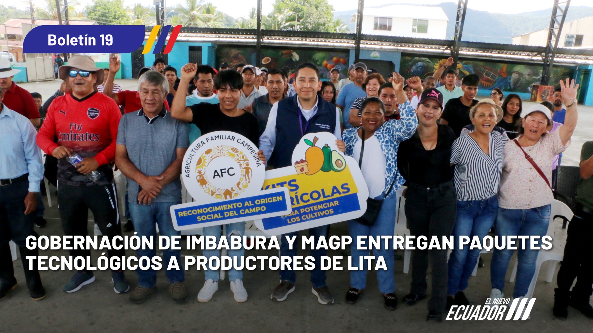 GOBERNACIÓN DE IMBABURA Y MAGP ENTREGAN PAQUETES TECNOLÓGICOS A PRODUCTORES DE LITA